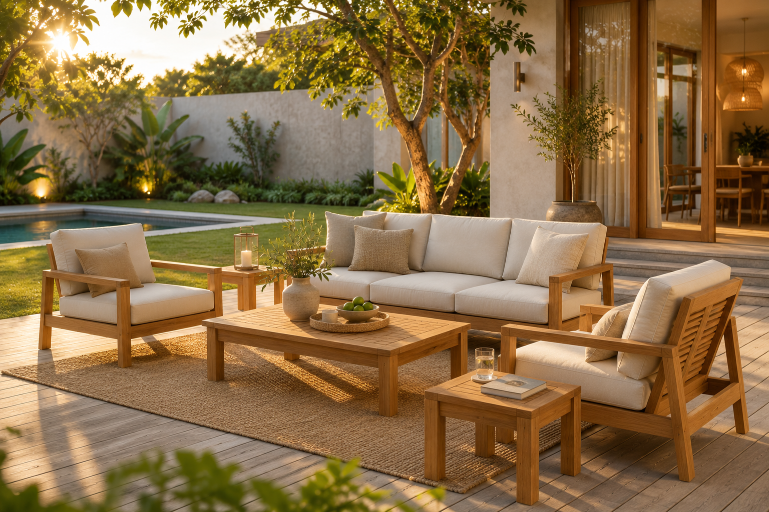high quality of teak outdoor and teak marine products