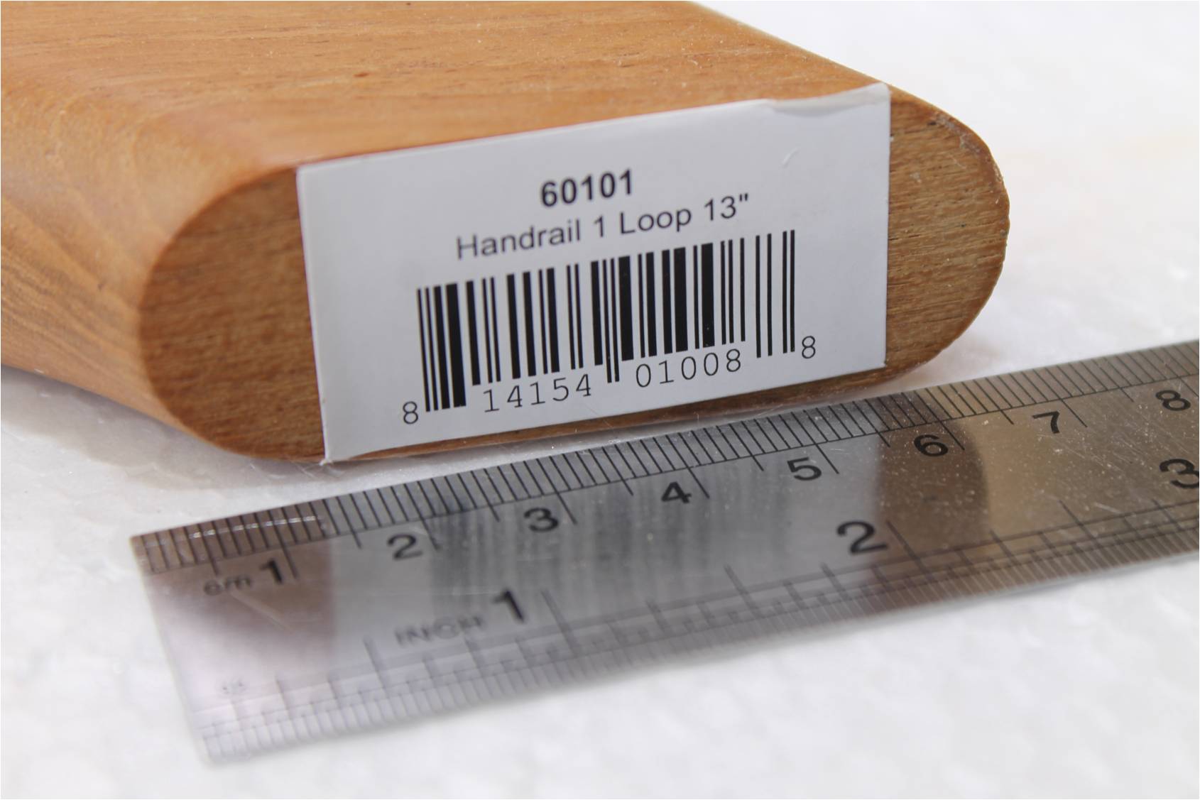 Teak Wood Handrail – Curved Loop Design 1