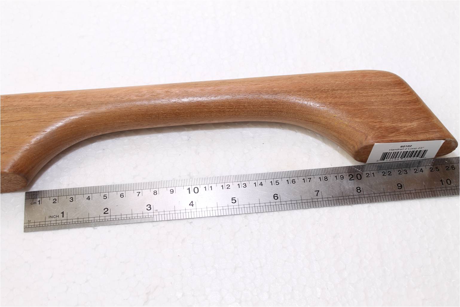 Teak Wood Handrail – Curved Loop Design 2